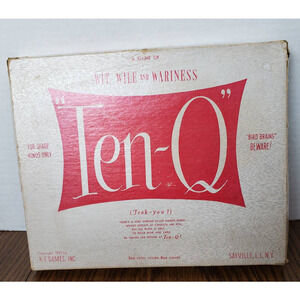 Vintage Ten-Q Board Game 1955 K-T Games